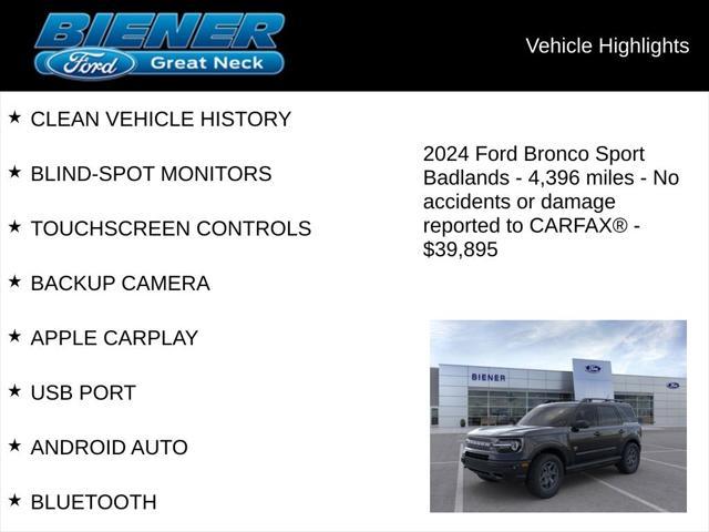 used 2024 Ford Bronco Sport car, priced at $37,475