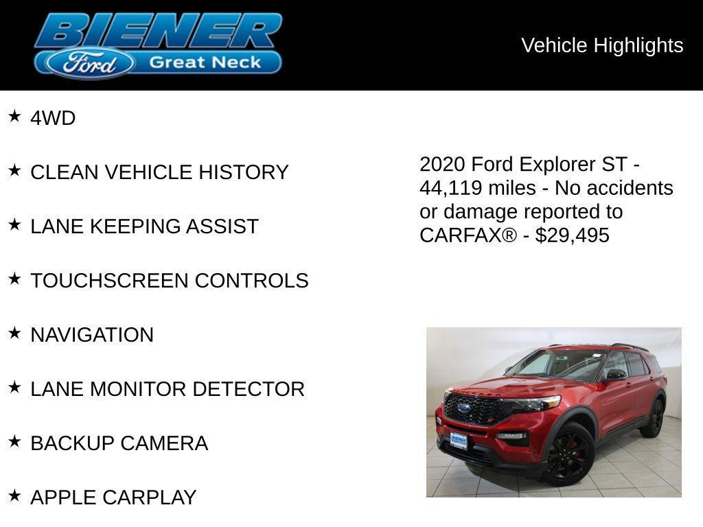 used 2020 Ford Explorer car, priced at $29,495