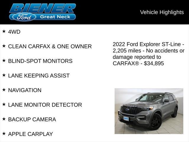 used 2022 Ford Explorer car, priced at $34,895