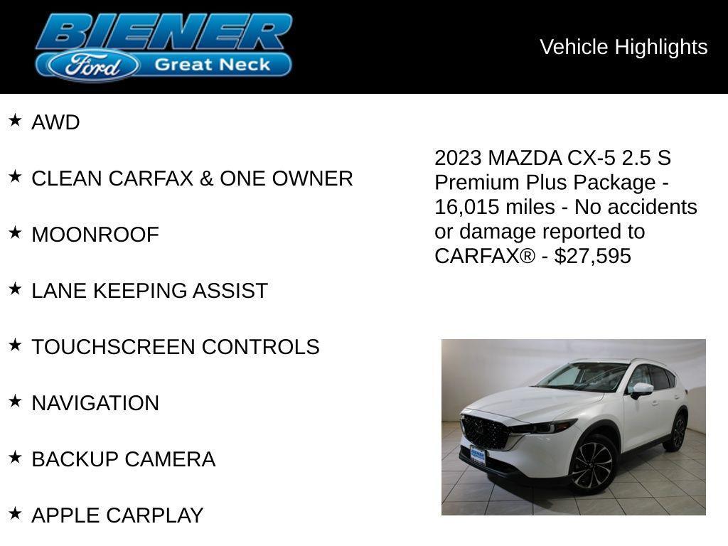 used 2023 Mazda CX-5 car, priced at $27,595