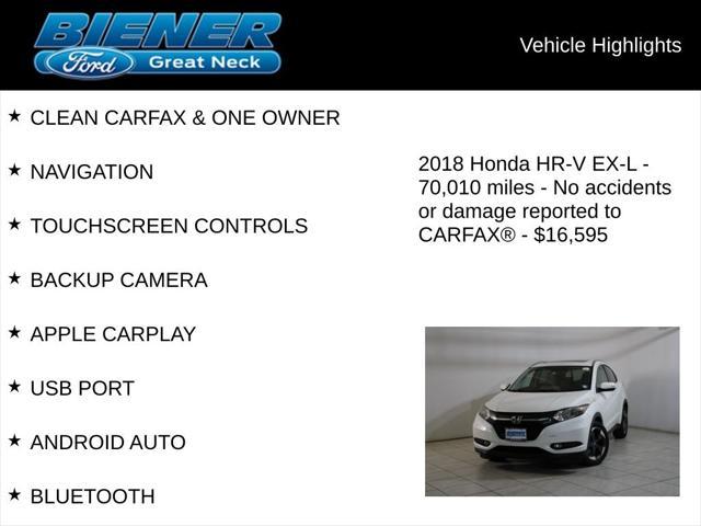 used 2018 Honda HR-V car, priced at $16,595