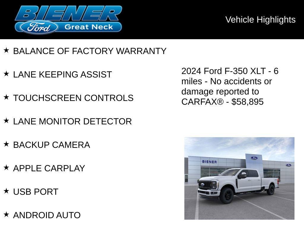used 2024 Ford F-350 car, priced at $58,895