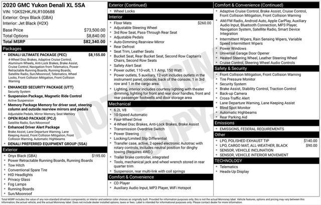 used 2020 GMC Yukon XL car, priced at $41,192