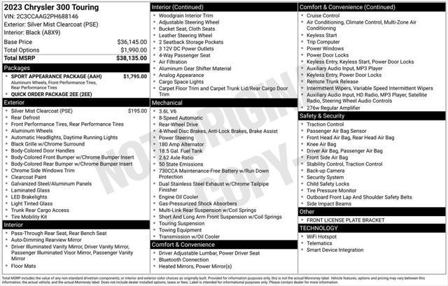 used 2023 Chrysler 300 car, priced at $29,907