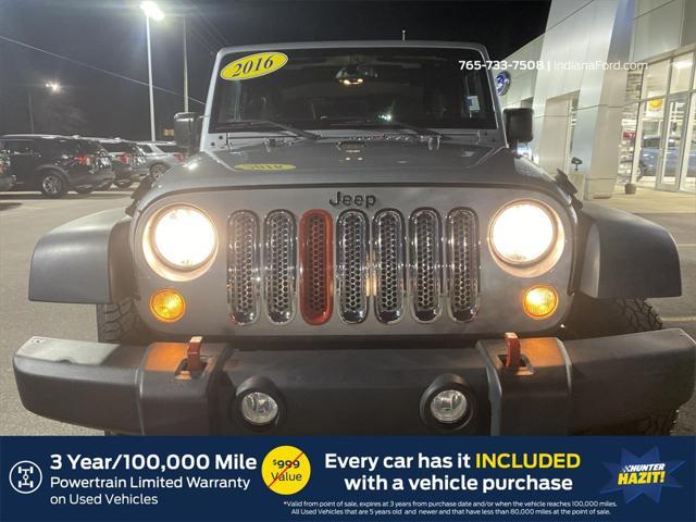 used 2016 Jeep Wrangler car, priced at $18,479