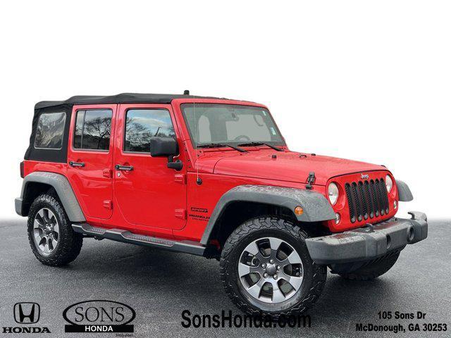 used 2015 Jeep Wrangler Unlimited car, priced at $16,263