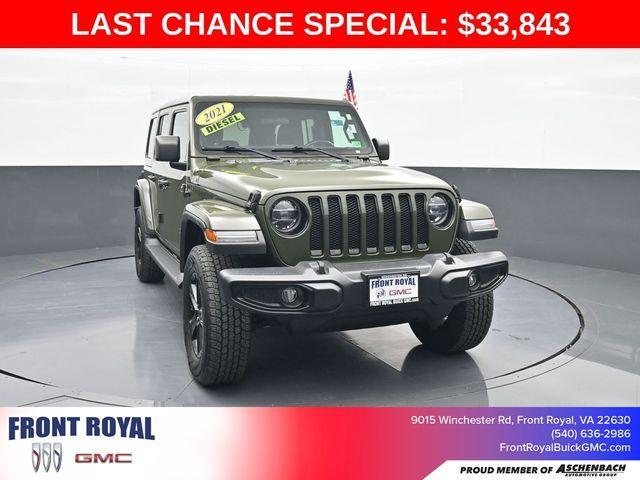 used 2021 Jeep Wrangler Unlimited car, priced at $31,977