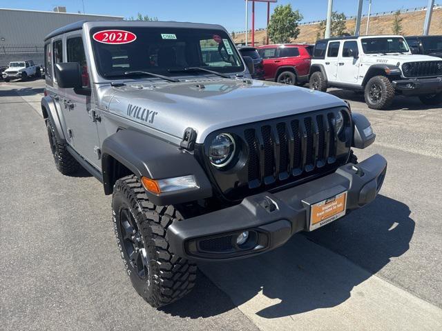 used 2021 Jeep Wrangler car, priced at $34,183