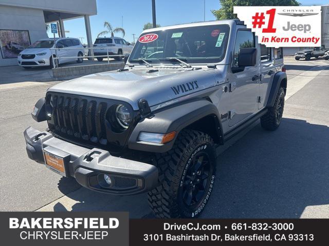 used 2021 Jeep Wrangler car, priced at $34,183