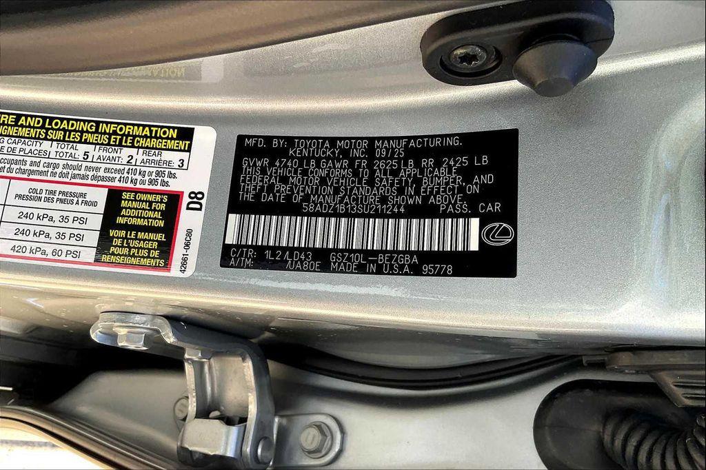 new 2025 Lexus ES 350 car, priced at $49,695