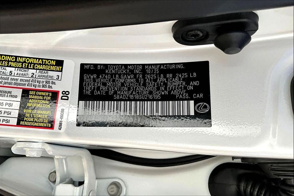 new 2025 Lexus ES 350 car, priced at $49,649