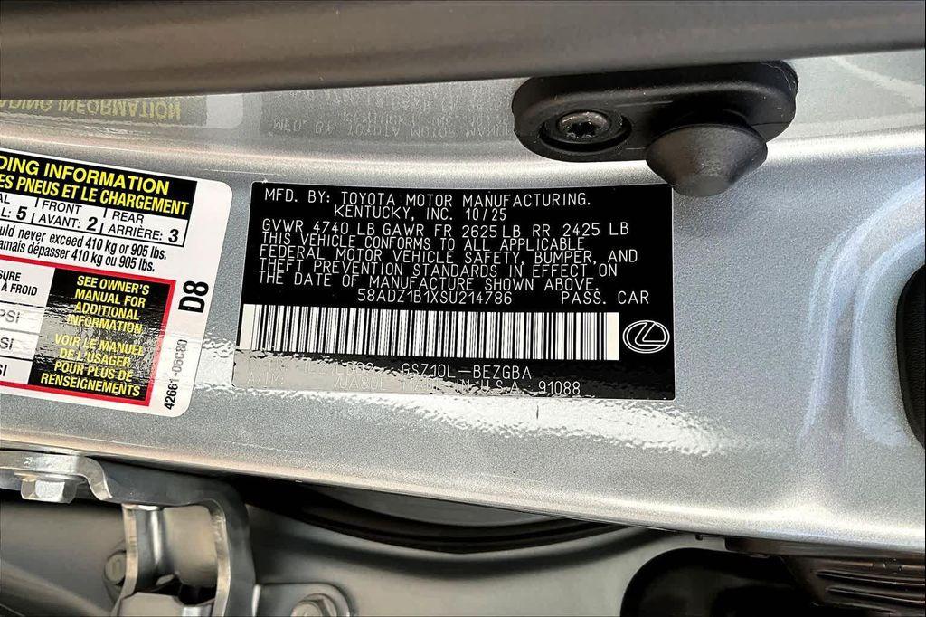 new 2025 Lexus ES 350 car, priced at $49,724