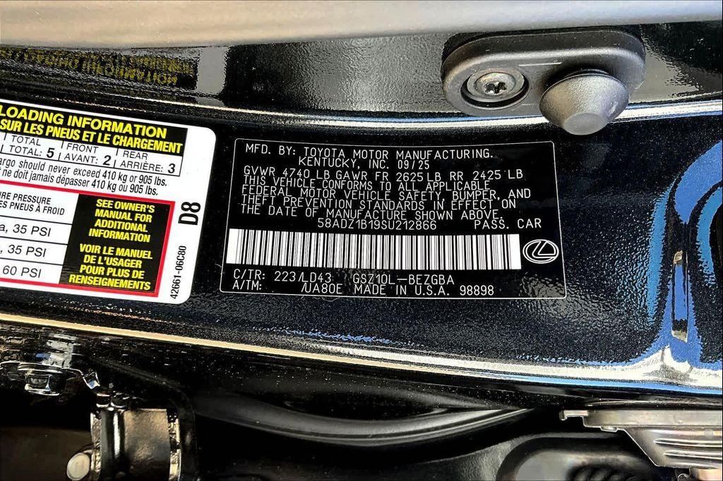 new 2025 Lexus ES 350 car, priced at $49,195