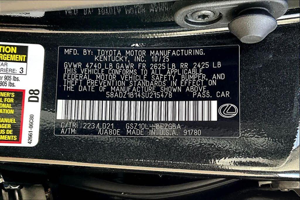 new 2025 Lexus ES 350 car, priced at $49,149