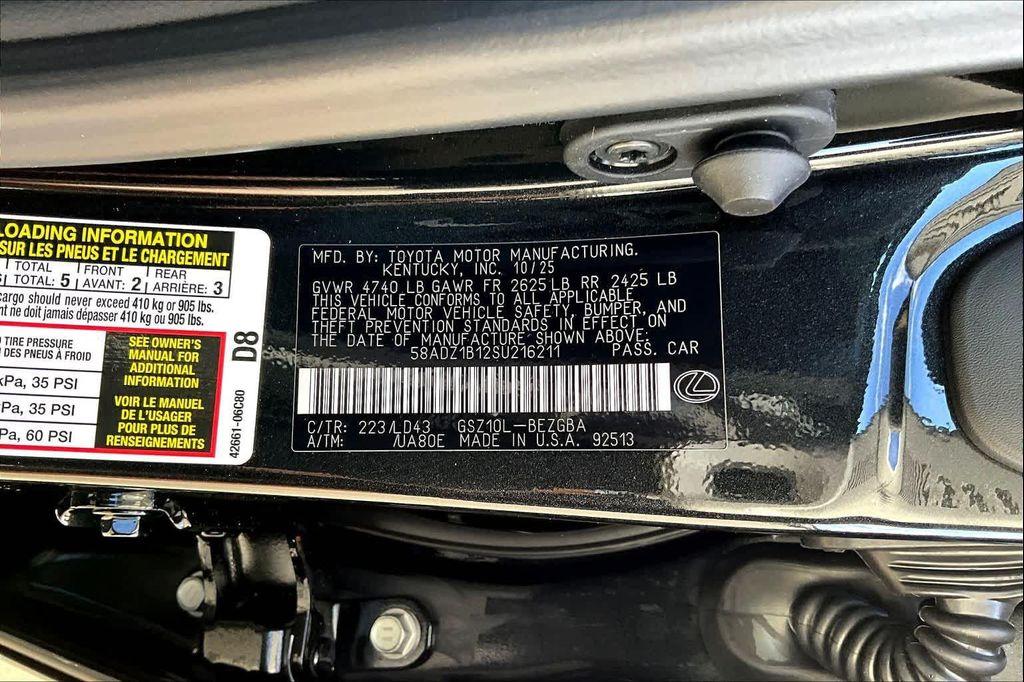 new 2025 Lexus ES 350 car, priced at $49,149