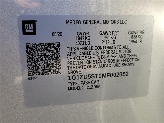 used 2021 Chevrolet Malibu car, priced at $17,275