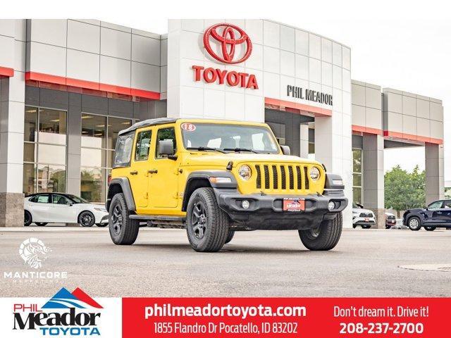 used 2018 Jeep Wrangler Unlimited car, priced at $27,855