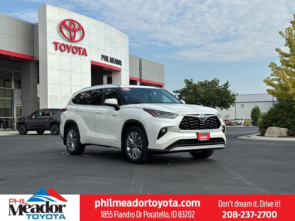 used 2020 Toyota Highlander Hybrid car, priced at $32,179