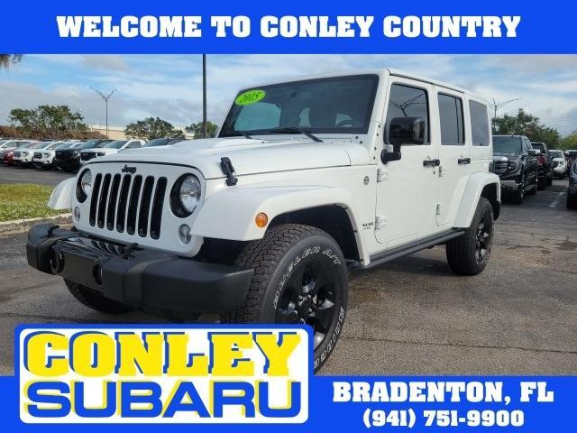 used 2015 Jeep Wrangler Unlimited car, priced at $19,632