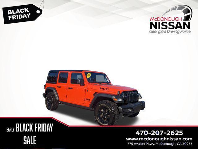 used 2023 Jeep Wrangler car, priced at $34,998