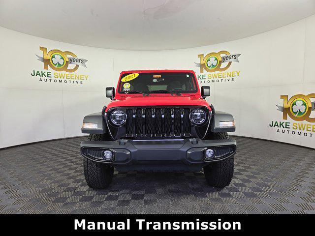 used 2021 Jeep Wrangler car, priced at $31,499