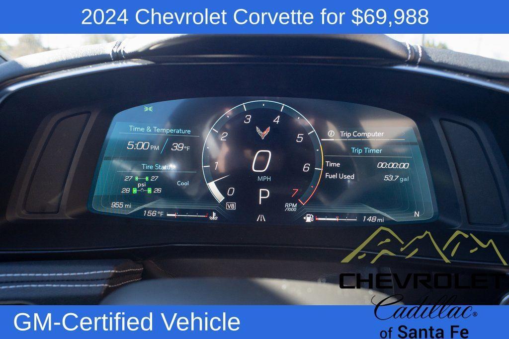 used 2024 Chevrolet Corvette car, priced at $69,988