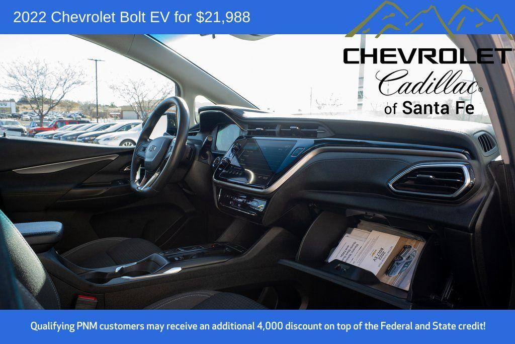 used 2022 Chevrolet Bolt EV car, priced at $21,988