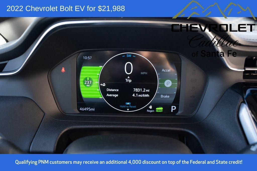 used 2022 Chevrolet Bolt EV car, priced at $21,988