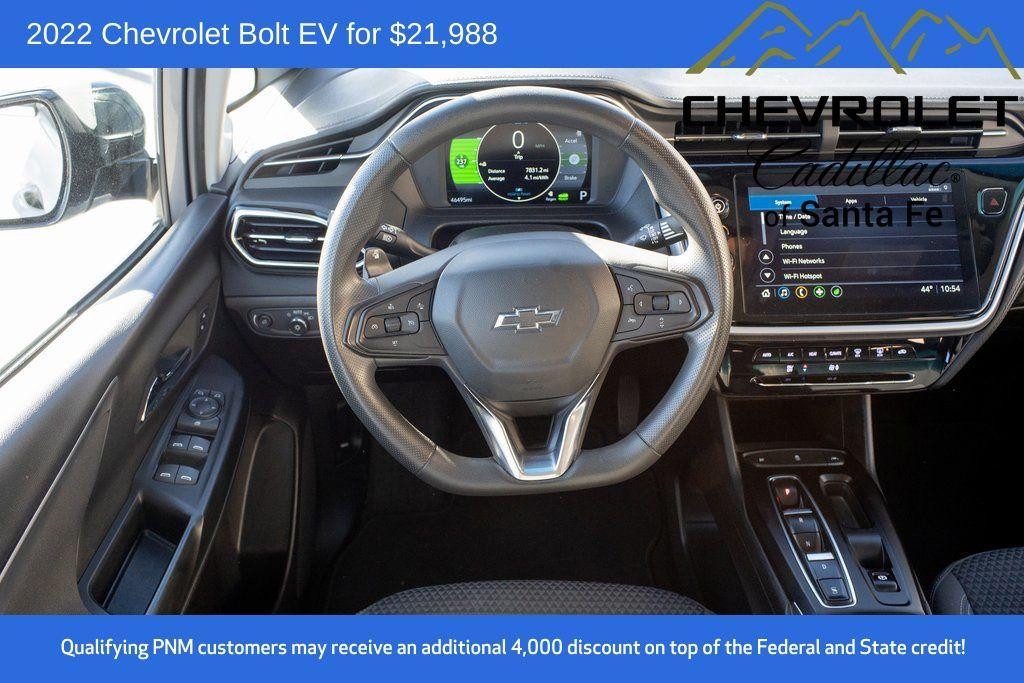 used 2022 Chevrolet Bolt EV car, priced at $21,988