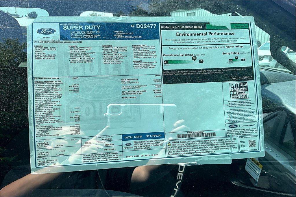 new 2025 Ford F-250 car, priced at $66,389