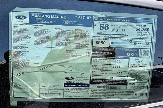 new 2025 Ford Mustang Mach-E car, priced at $56,834