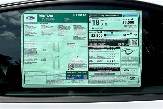 new 2025 Ford Mustang car, priced at $65,740