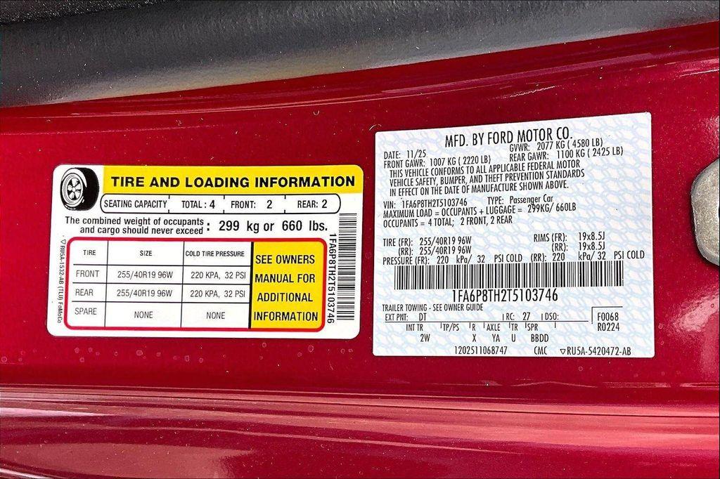 new 2026 Ford Mustang car, priced at $38,200