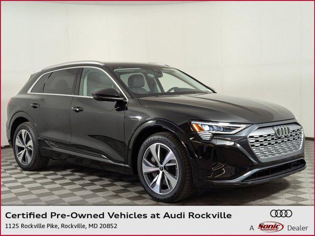 used 2024 Audi Q8 e-tron car, priced at $49,998