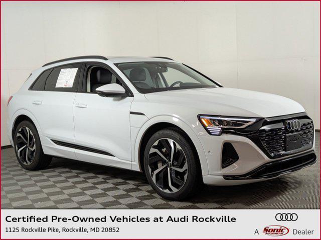 used 2024 Audi Q8 e-tron car, priced at $49,998