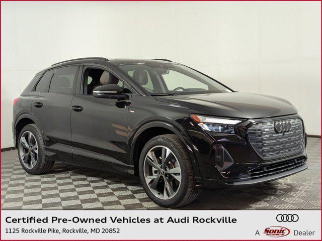 used 2023 Audi Q4 e-tron car, priced at $37,498