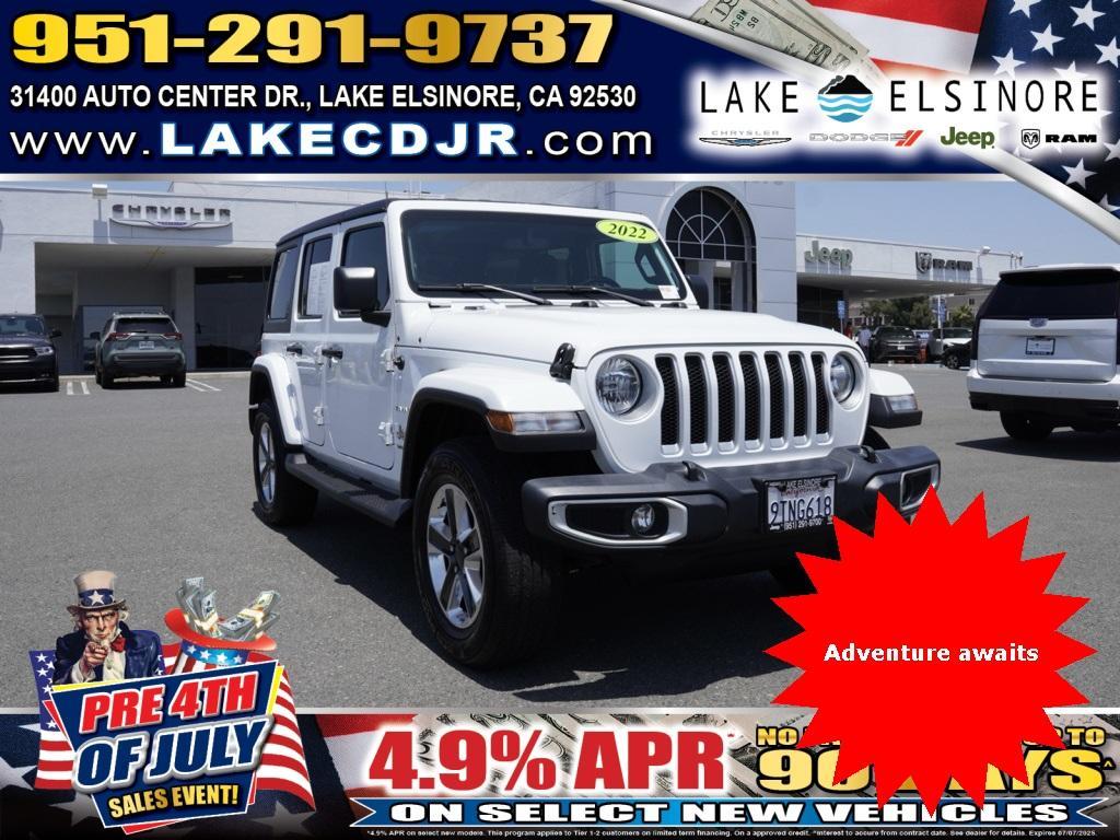 used 2022 Jeep Wrangler Unlimited car, priced at $28,995