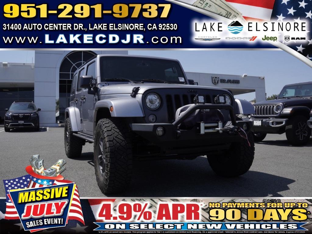 used 2018 Jeep Wrangler JK Unlimited car, priced at $20,242