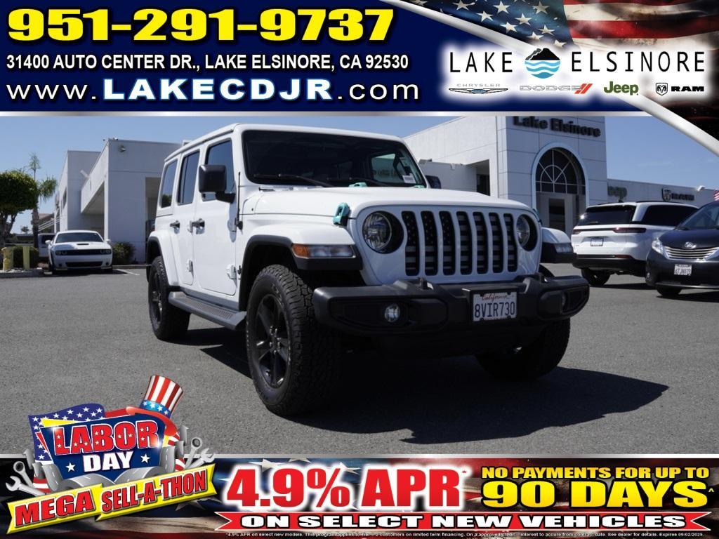 used 2021 Jeep Wrangler Unlimited car, priced at $30,407