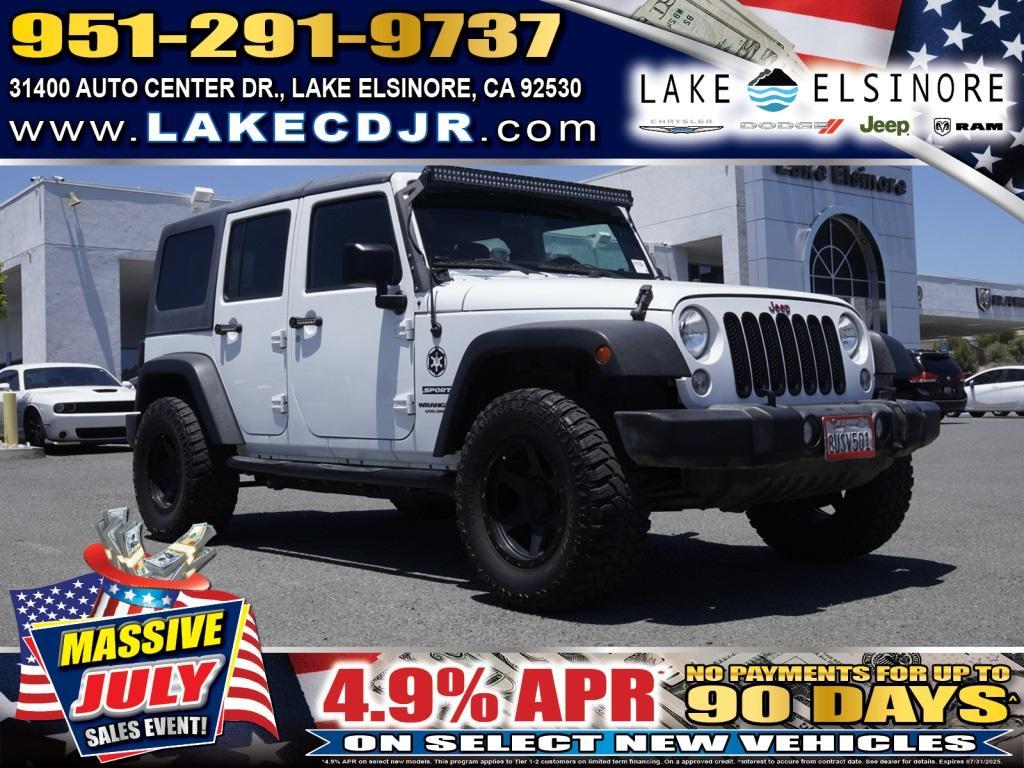 used 2017 Jeep Wrangler Unlimited car, priced at $24,824