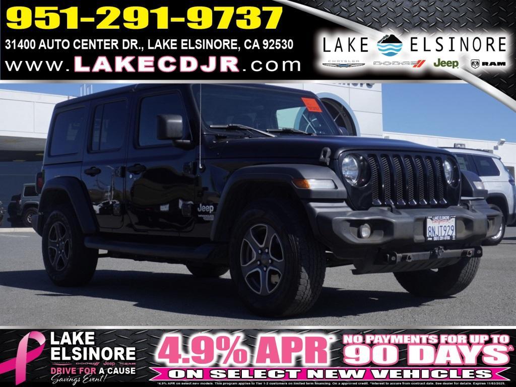used 2019 Jeep Wrangler Unlimited car, priced at $21,064