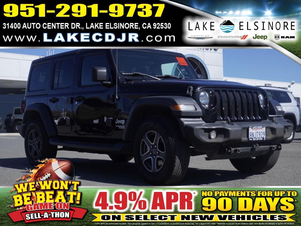 used 2019 Jeep Wrangler Unlimited car, priced at $24,230