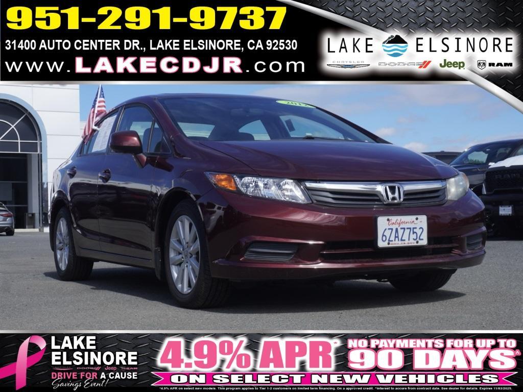 used 2012 Honda Civic car, priced at $10,605