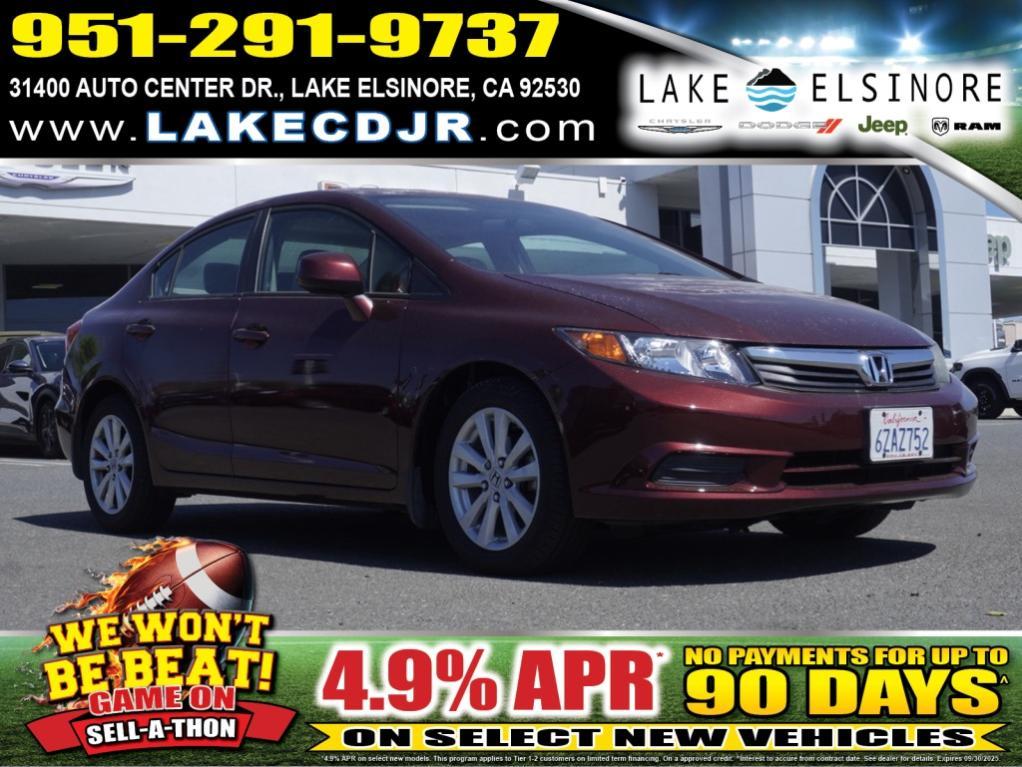 used 2012 Honda Civic car, priced at $10,620
