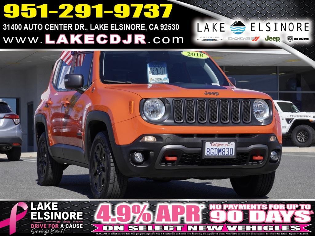 used 2018 Jeep Renegade car, priced at $17,291