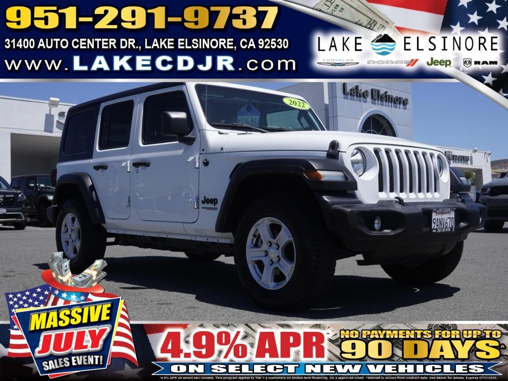 used 2022 Jeep Wrangler Unlimited car, priced at $30,661