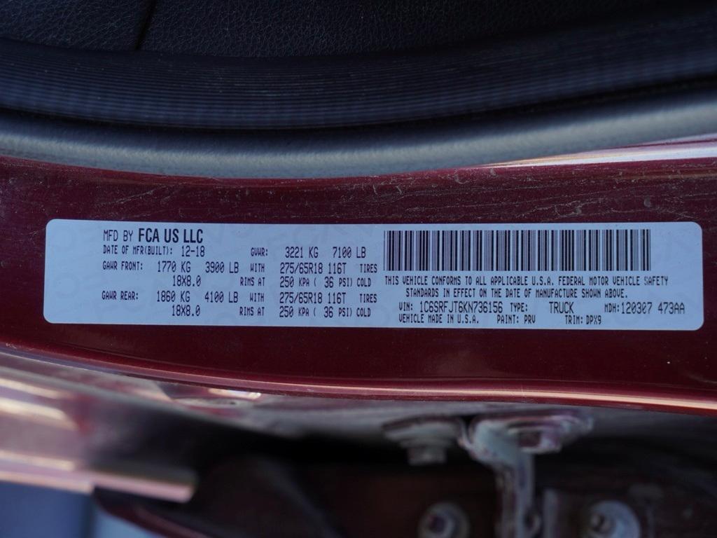 used 2019 Ram 1500 car, priced at $34,767