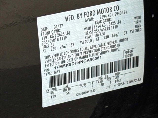used 2022 Ford Explorer car, priced at $28,975