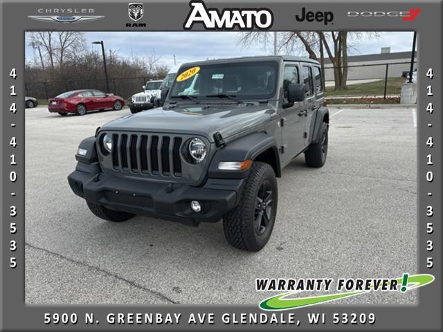 used 2020 Jeep Wrangler Unlimited car, priced at $24,977