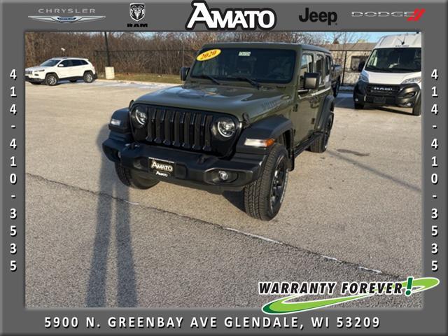 used 2020 Jeep Wrangler Unlimited car, priced at $26,677